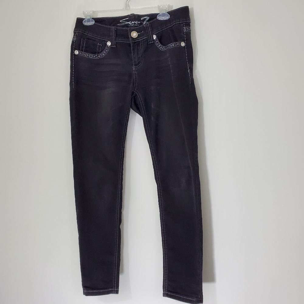 Seven Black Jean Leggins, Size 8P